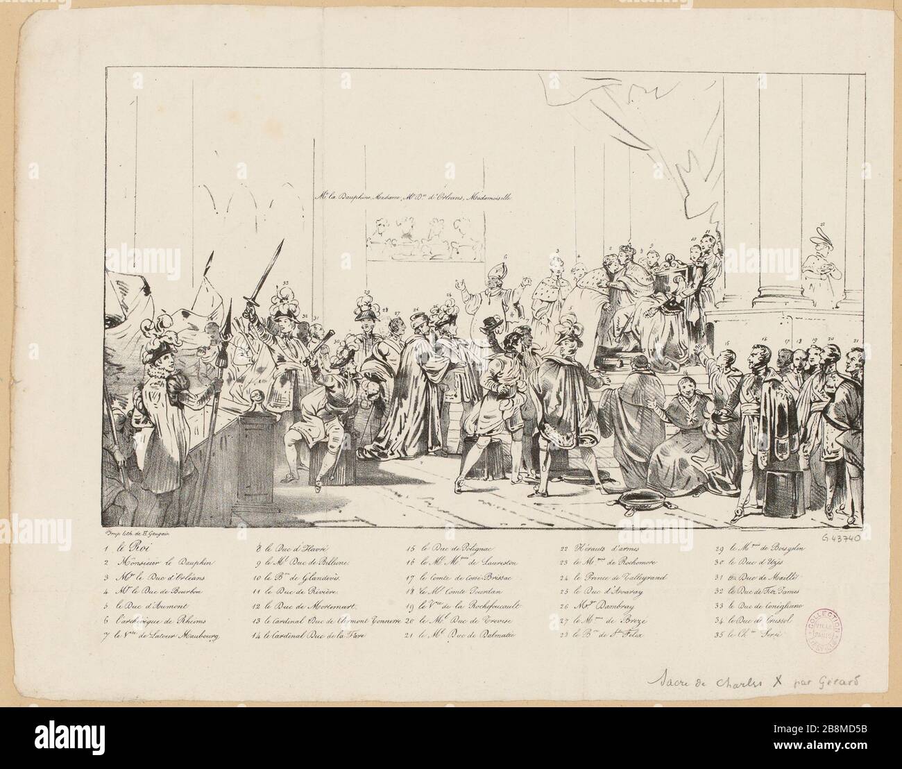 Die Krönung von Charles X. von Gerard. (TF) Stockfoto