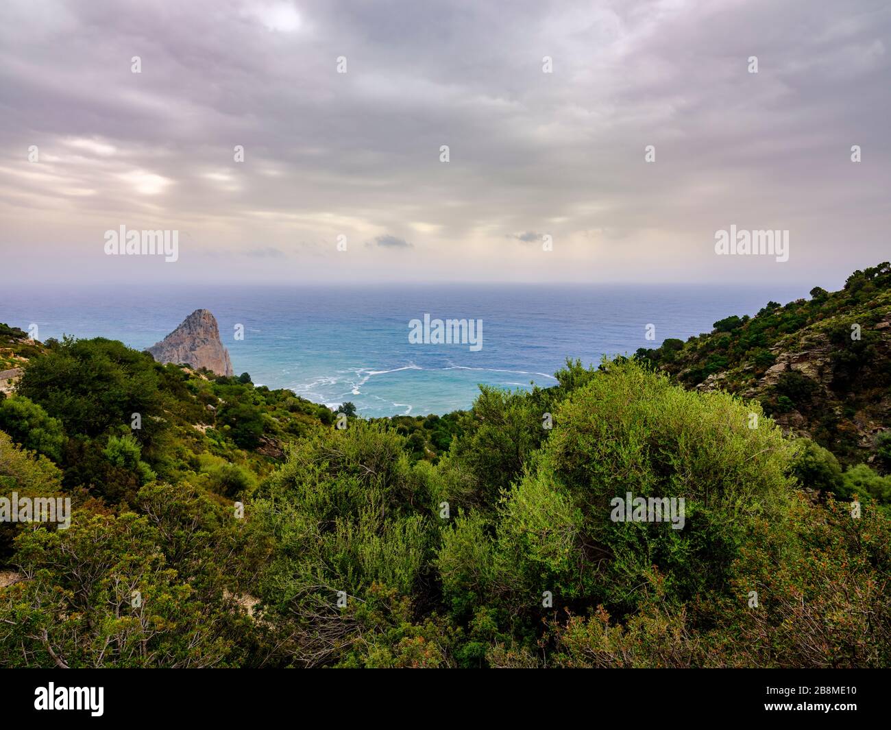 Aussichtspunkt Pedra Longa, Wandern auf Sardinien Stockfoto
