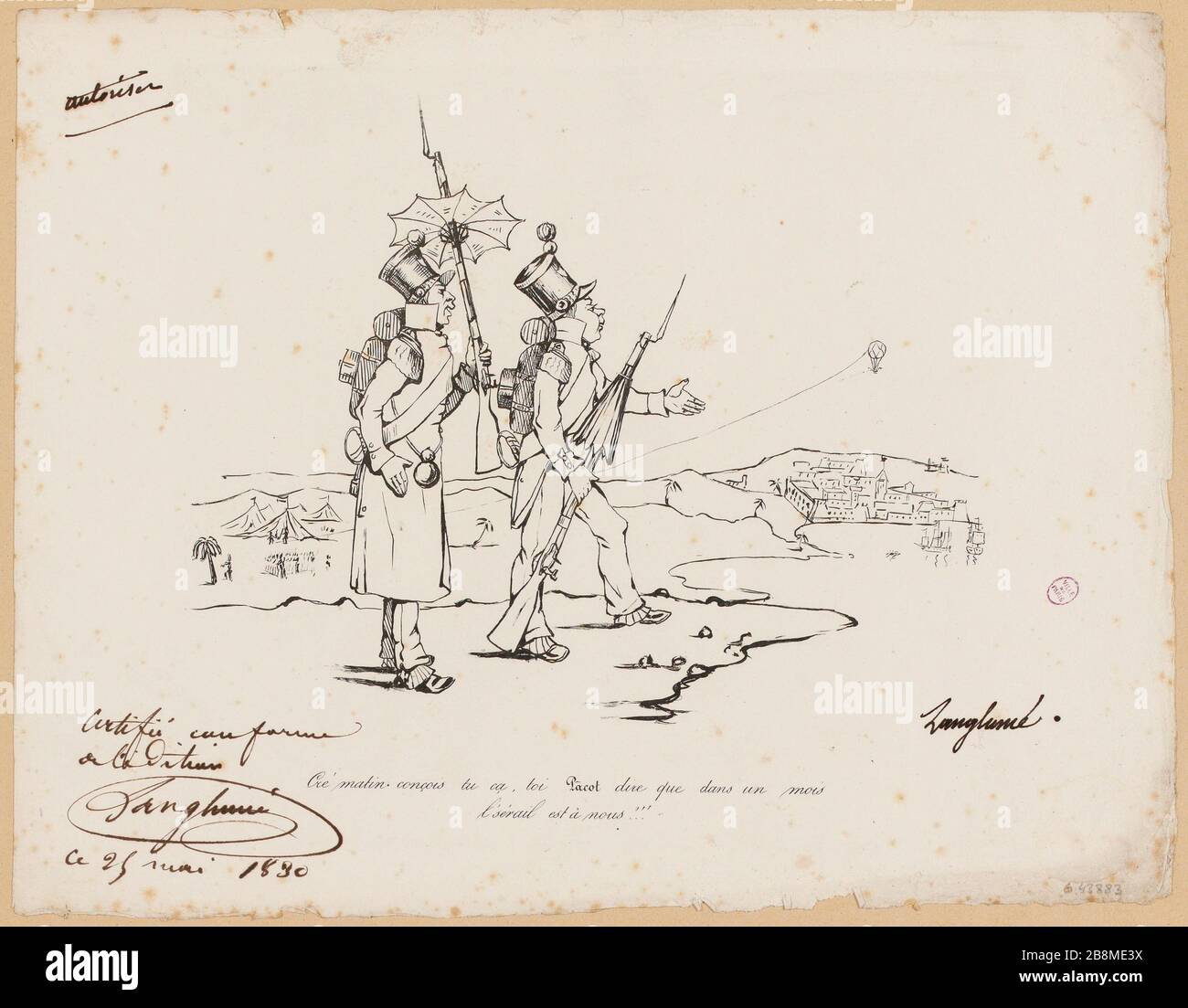 CE Morning concive you here, you PACOT say that within a month the seraglio is ours!!! (IT) Stockfoto