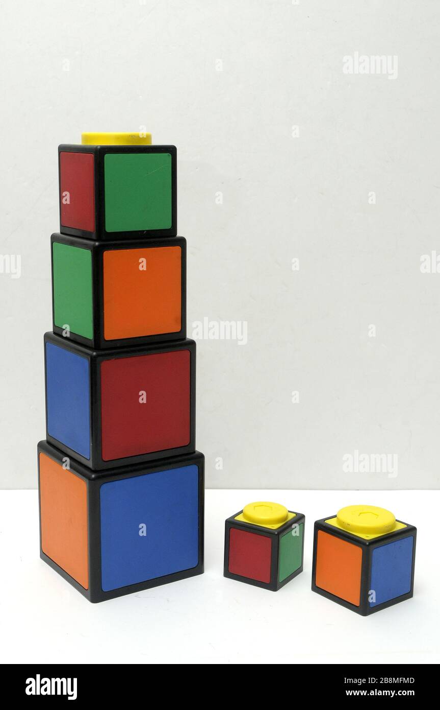 Babies rubik Würfelversion Stockfoto