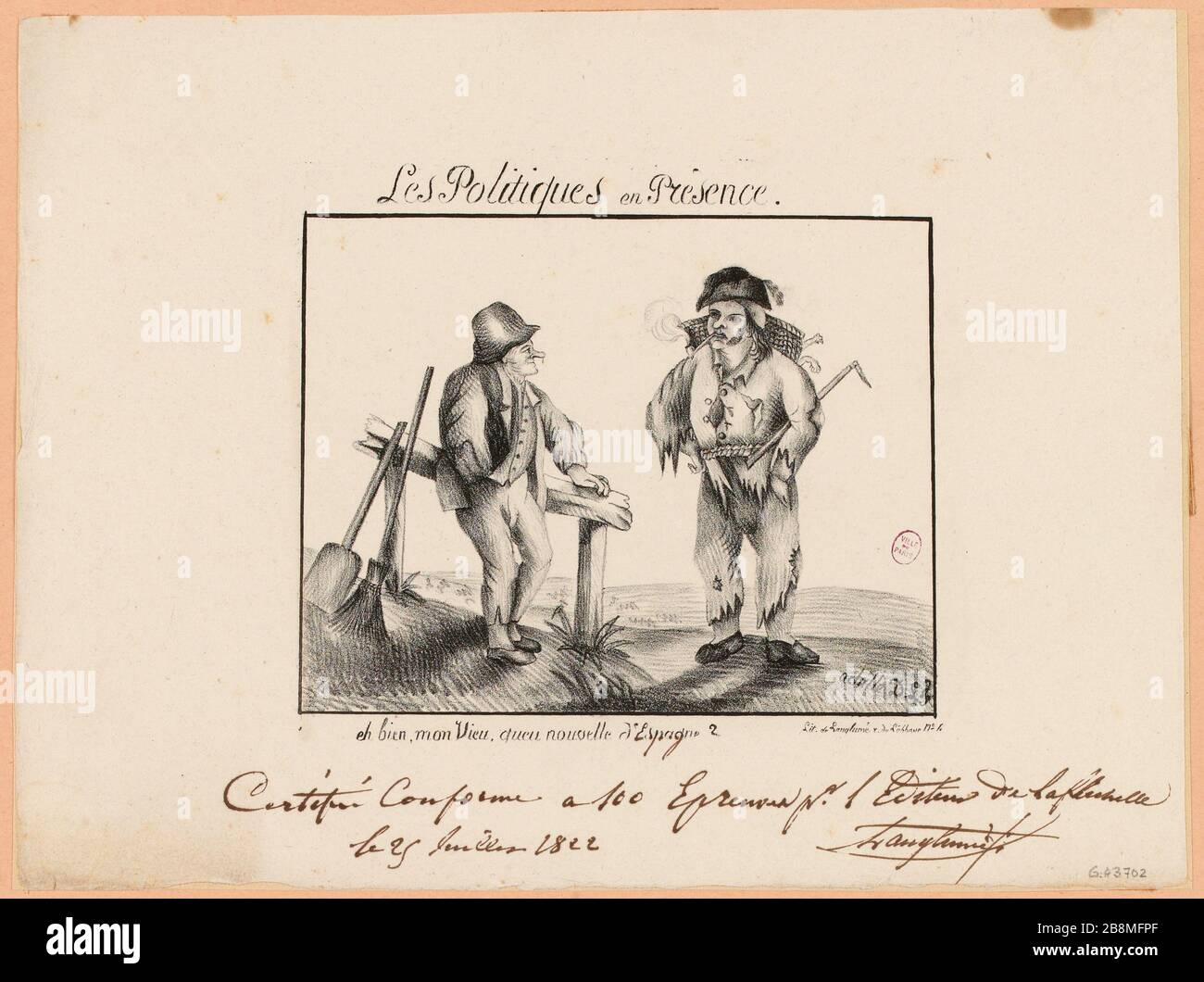 Beteiligte Richtlinien. / nun, mein Vieu, neues Queu, Spanien (IT) Stockfoto