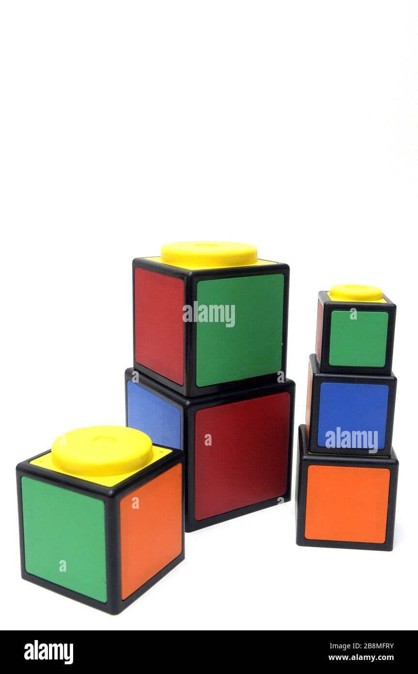 Babies rubik Würfelversion Stockfoto