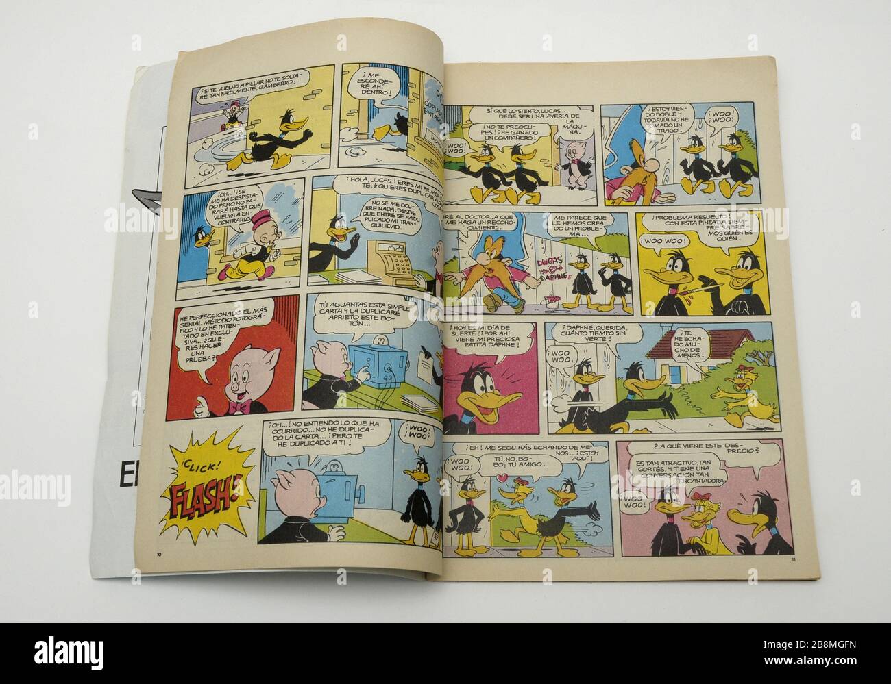 Daffy Duck und seine Freunde alter Zeichentrickfilm Stockfoto