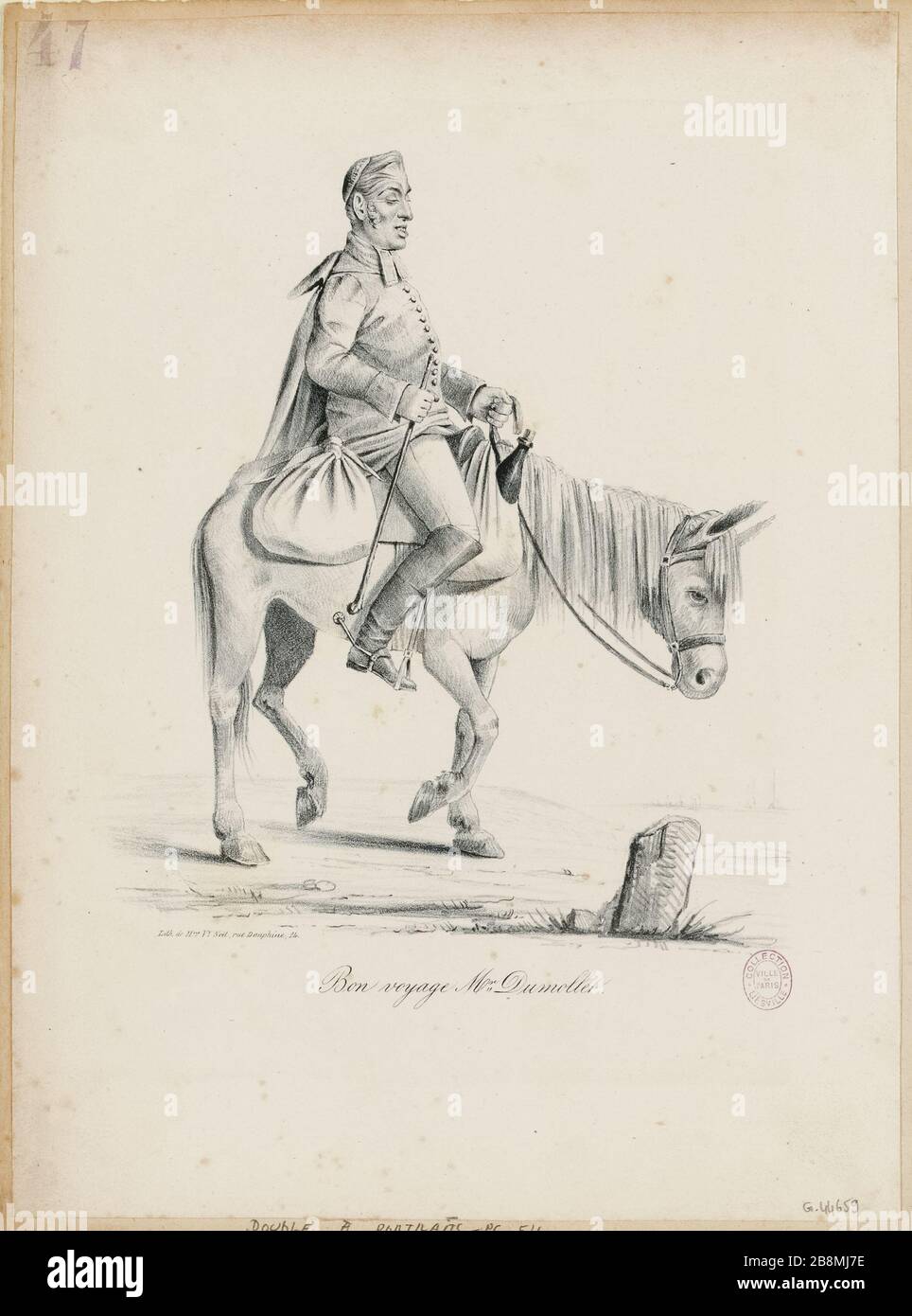 Bon voyage Herr Dumollet. (IT) Stockfoto