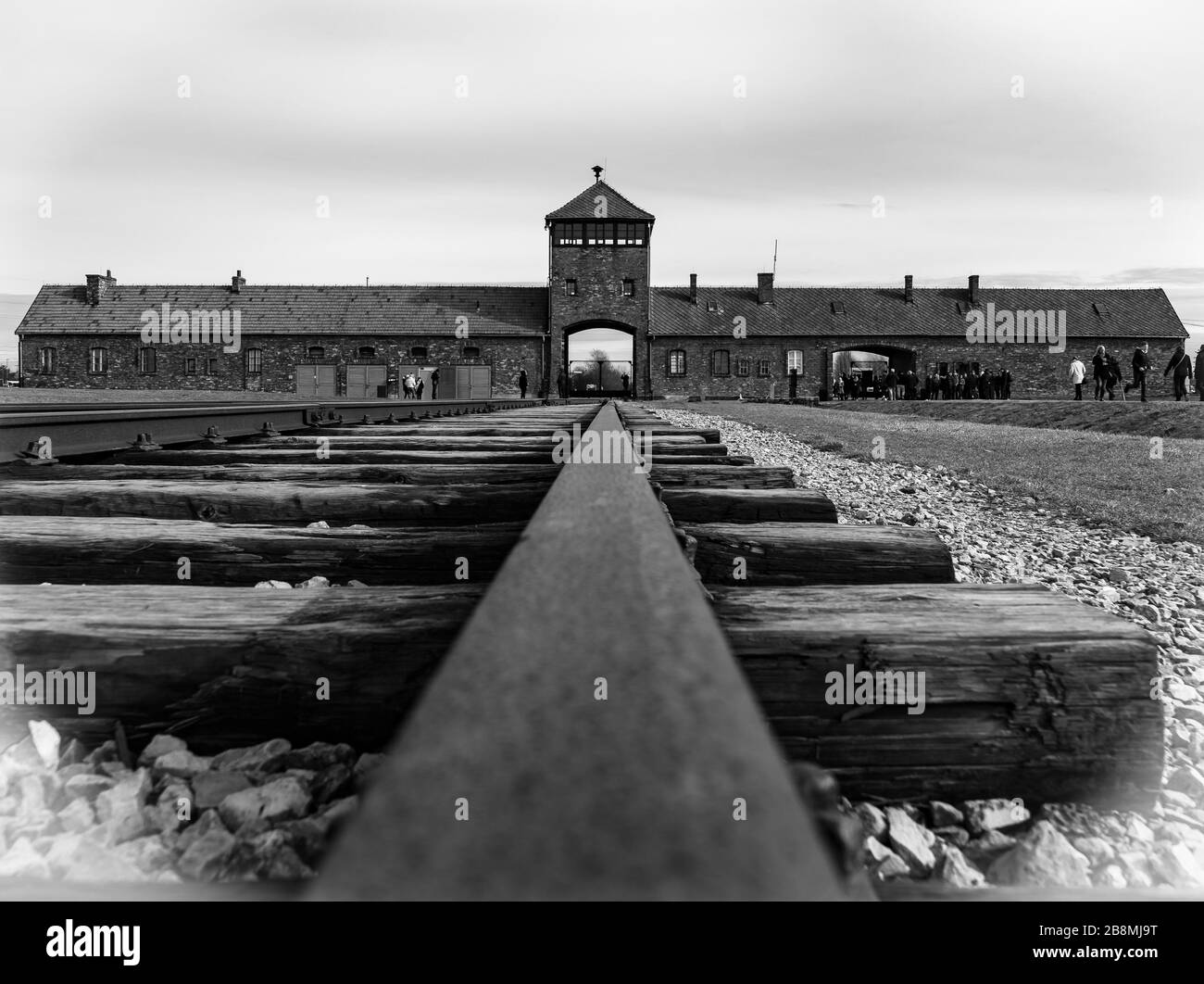 Konzentrationslager Auschwitz II Stockfoto