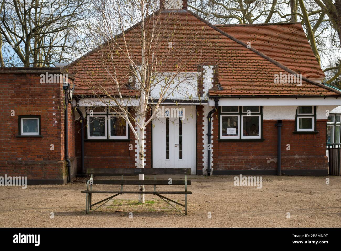 Bishops Garden Tea House, Bishop's Park, Bishop's Ave, Fulham, London SW6 6EA Stockfoto