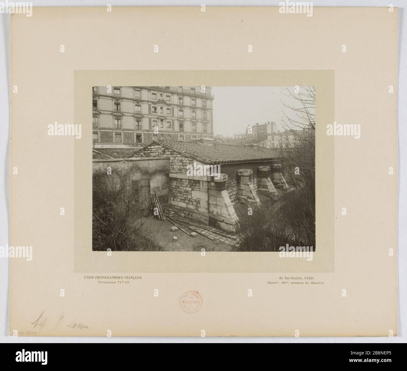 Ehemaliges Krankenhaus Saint-Louis, Paris (Xth arr.) Ancien hôpital Saint-Louis, Paris (Xème arr.). 1898-1910. Union Photographique Française. Paris, musée Carnavalet. Stockfoto