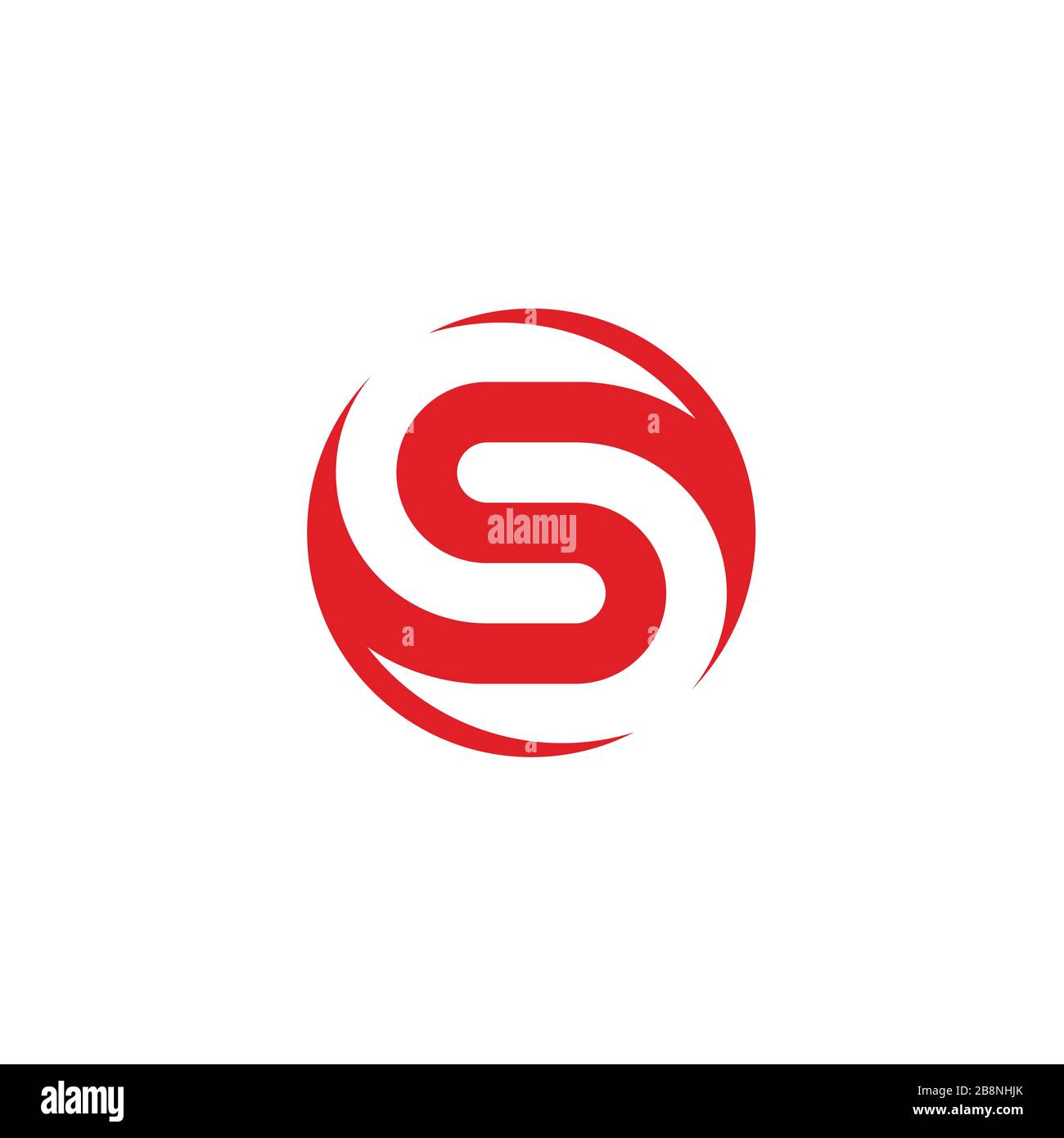 Letter S Logo Konzept, Anfangsbuchstabe S Graphic Logo Vorlage, Vector Flat Icon. Stock Vektor