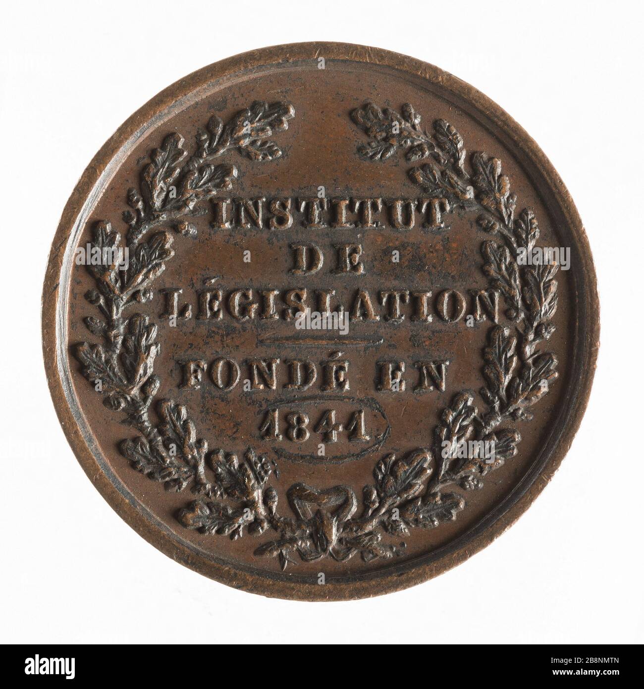 Institut für Gesetzgebung nach dem Institut de législation, après,  ,  , ab dem Jahr 1841. Cuivre. 1841-1841. Paris, musée Carnavalet. Stockfoto