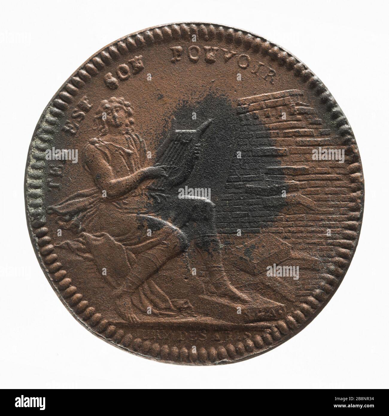 Theater der Republik und der Künste, Paris, an VII (1798-1799) 'Théâtre de la République et des Arts, Paris, an VII (1798-1799)'. Métal. 1798-1799. Paris, musée Carnavalet. Stockfoto