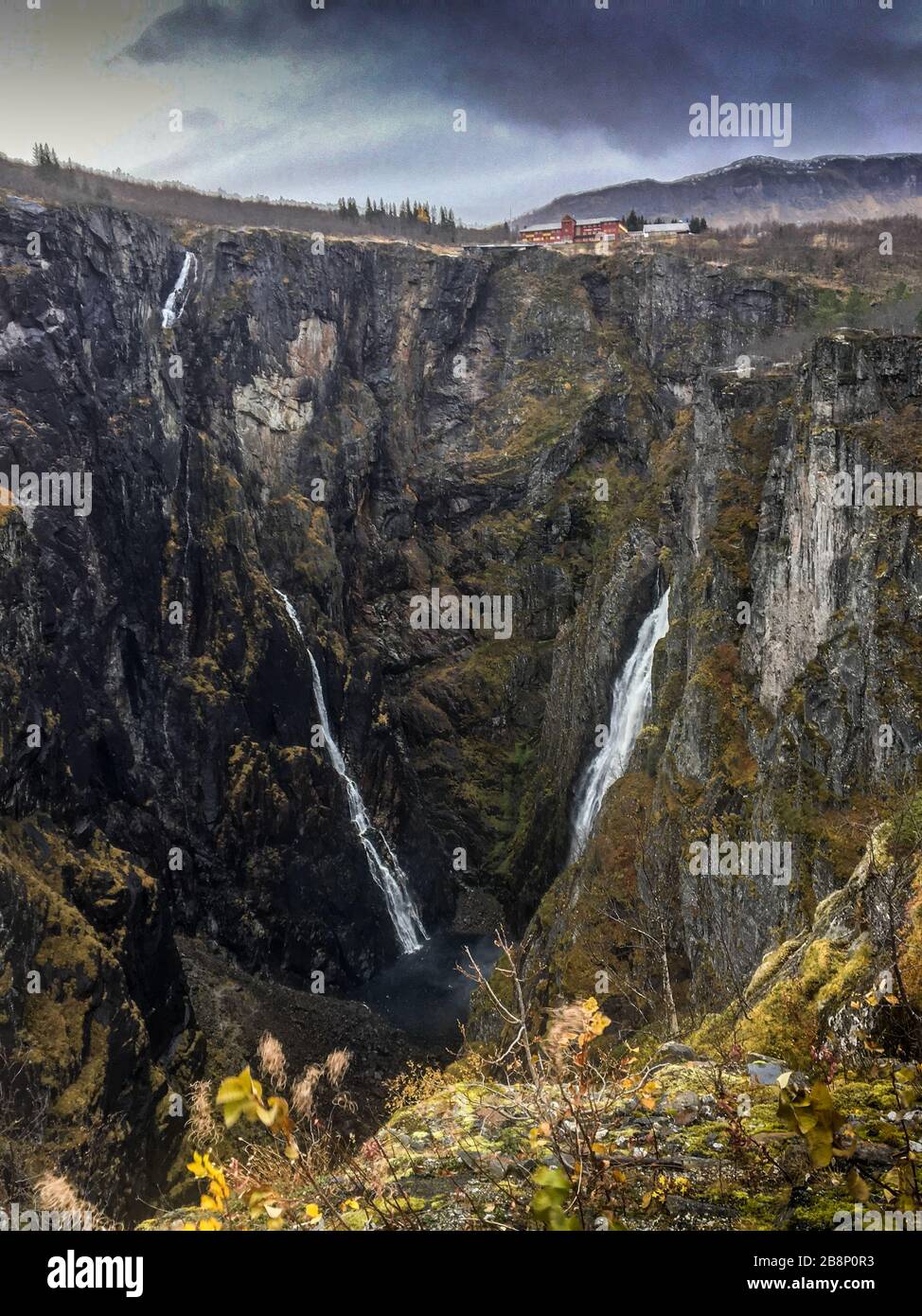 Wasserfall in Norwegen Stockfoto