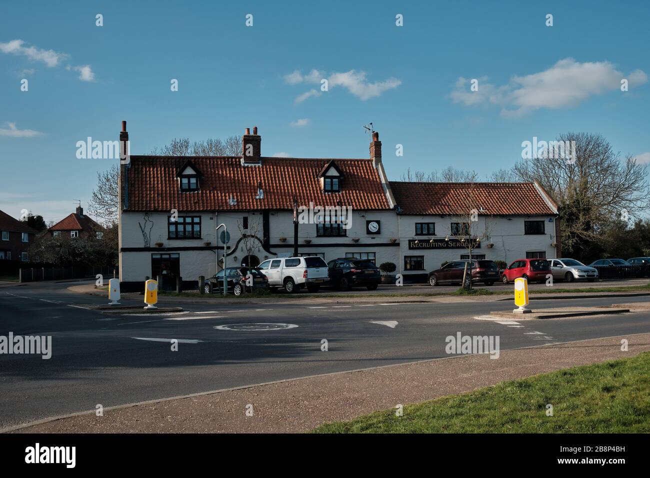 Recruiting Sergeant Public House, Horstead, Norfolk, Großbritannien. 21/03/2020 Stockfoto