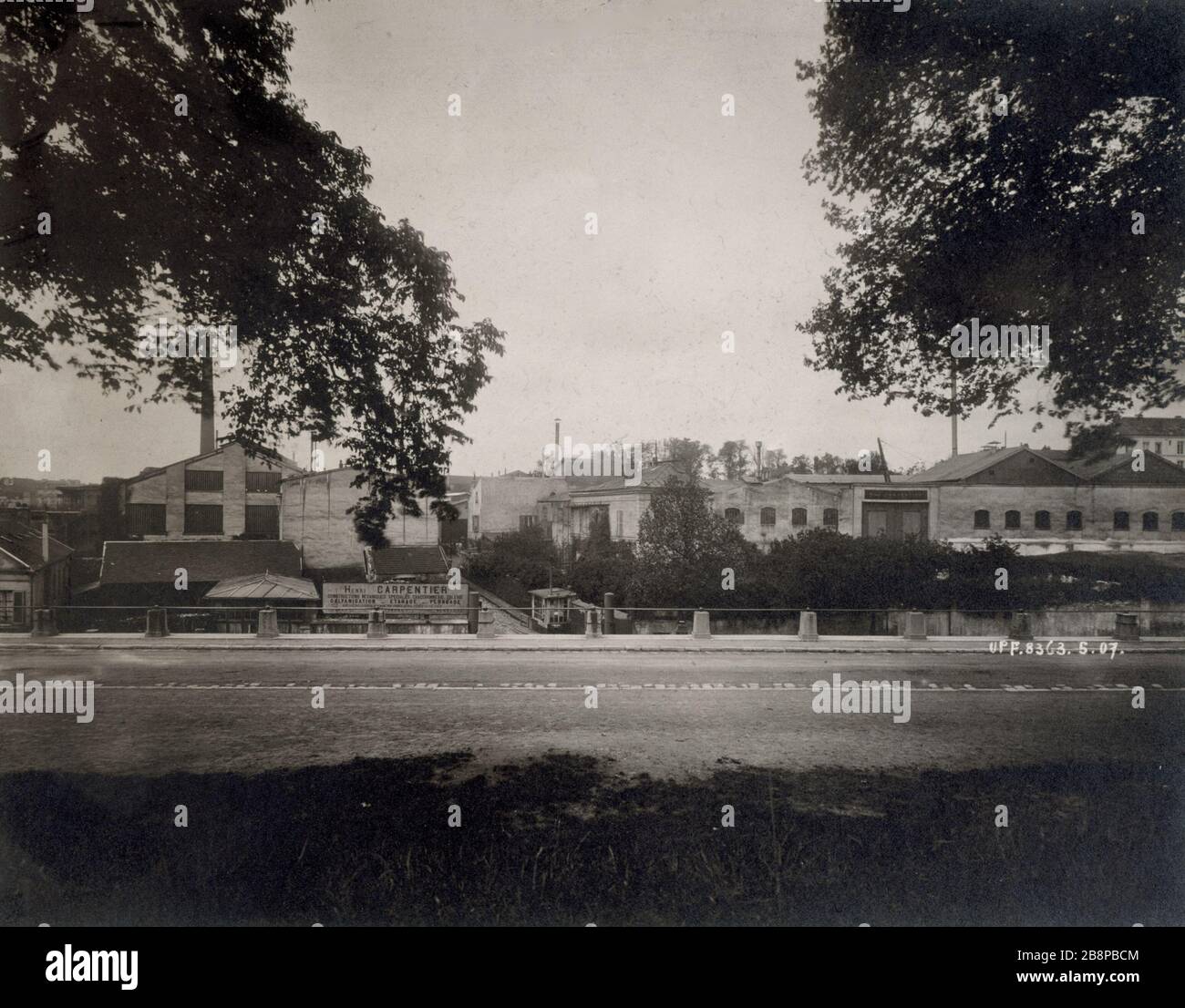 CARPENTIER GEBÄUDE Immeuble Carpentier, vue du Boulevard Soult - 2ème vue. Paris (XIIème arr.). Union Photographique Française, Mai 1907. Paris, musée Carnavalet. Stockfoto