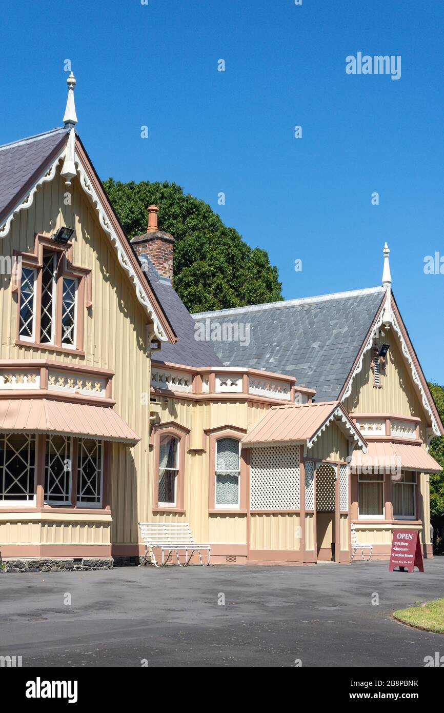 Highwic Historic House (Pouhere Taonga) und Gardens, Gillies Avenue, Epsom, Auckland, Neuseeland Stockfoto