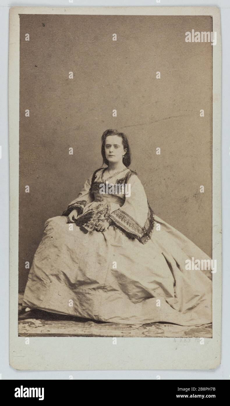Porträt von Rachel, Schauspielerin. Portrait de Rachel, actrice. Carte