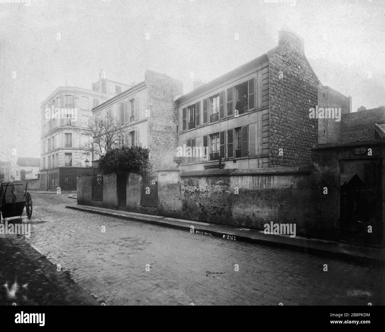 29 RUE Didot 29 rue Didot. Paris (XIVème arr.), 1898. Union Photographique Française. Paris, musée Carnavalet. Stockfoto