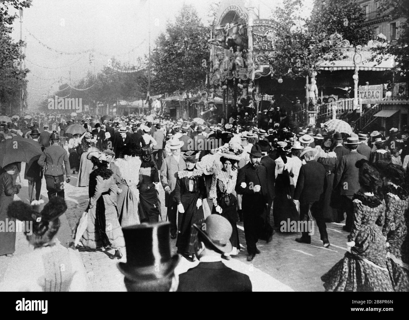 Die Partei zu Neuneu. Neuilly-sur-seine La fête à Neuneu. Neuilly-sur-seine (Hauts-de-seine), vers 1900. Photographie de Paul Géniaux (1873-1914). Paris, musée Carnavalet. Stockfoto