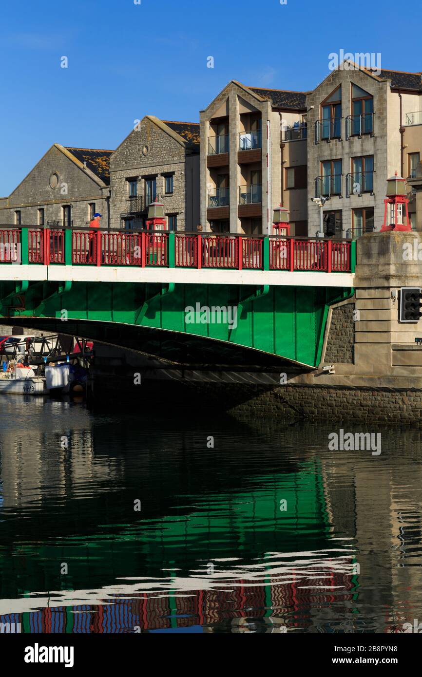 Town Bridge, Weymouth, Dorset, England, Großbritannien Stockfoto