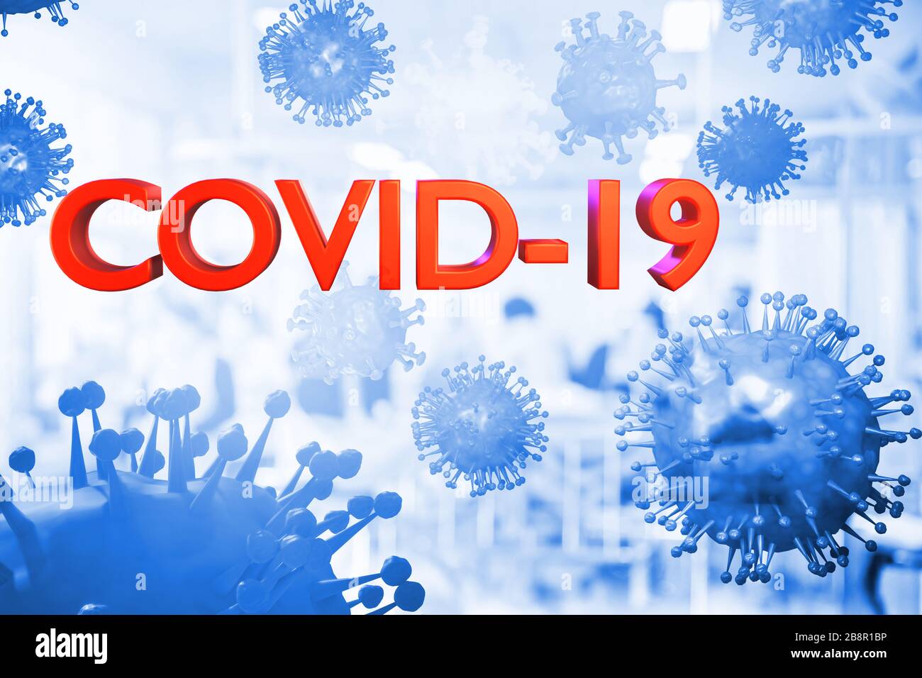 COVID-19 Medikamentenbehandlung Coronavirus: Gesundheitsministerium empfiehlt eine Kombination von HIV-Medikamenten bei Patienten mit leichter Coronavirus-Krankheit COVID-19,3D Stockfoto