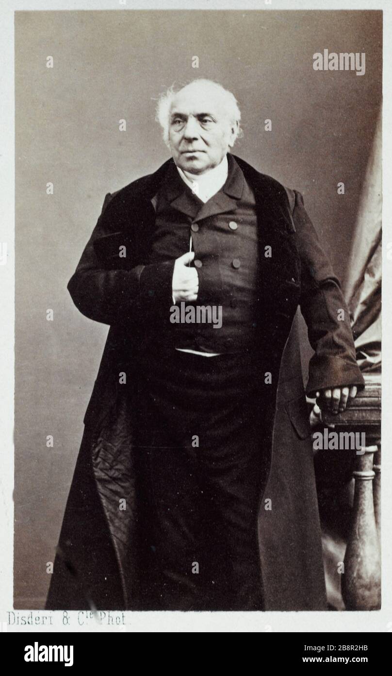 VISITE Berryer 'Carte de visite de Berryer'. Photographie d'André Adolphe Eugène Disdéri (1819-1889). Paris, musée Carnavalet. Stockfoto