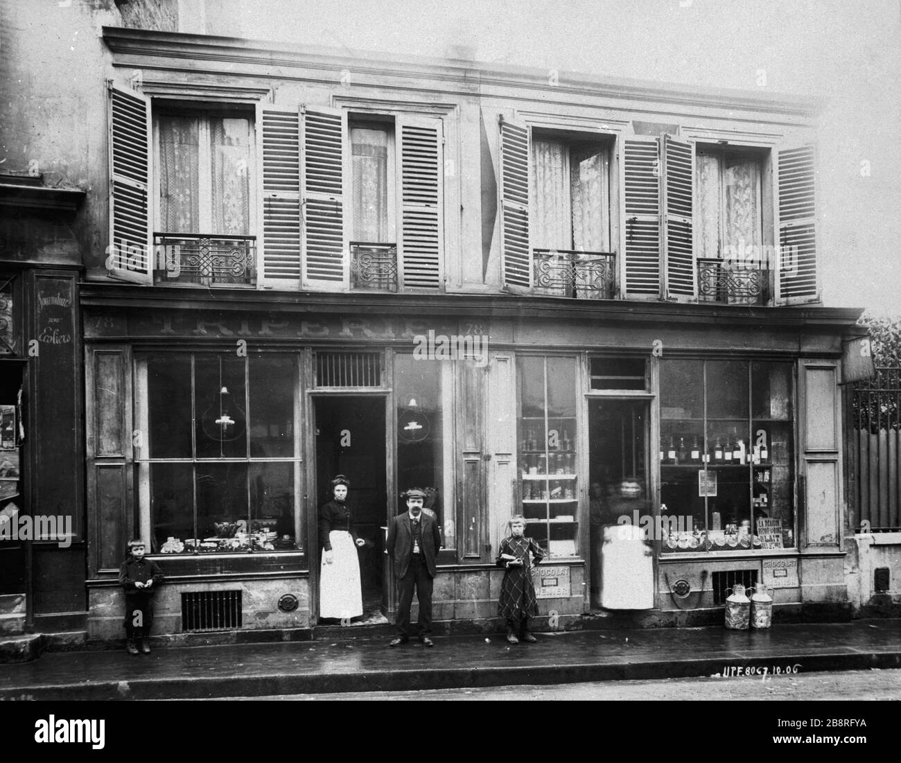 78 RUE DES GRABES-ISSOIRE 78, rue de la Tombe-Issoire. Paris (XIIIème arr.), 1898. Union Photographique Française. Paris, musée Carnavalet. Stockfoto
