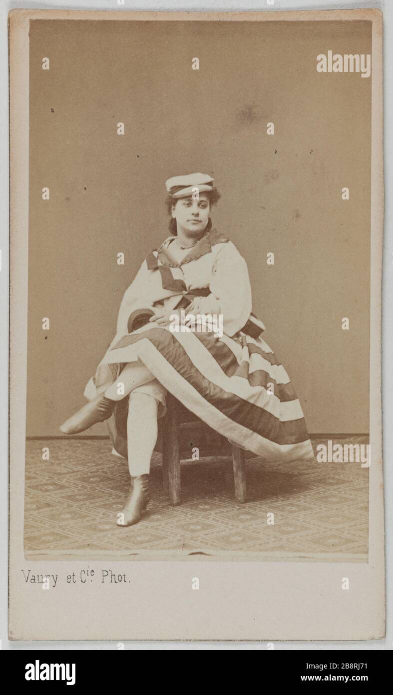 Porträt von Legrand (Julia?) (Schauspielerin) Portrait de Julia Legrand