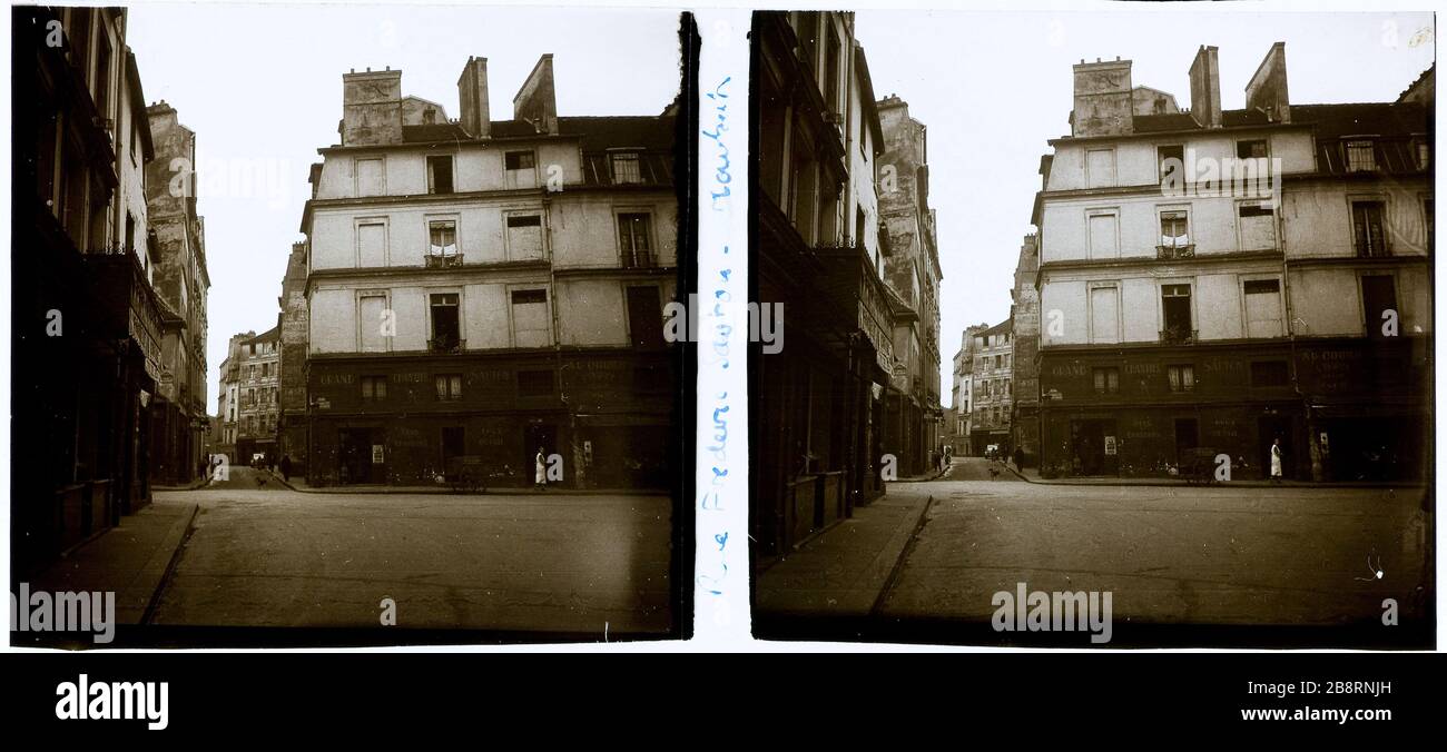 RUE FREDERIC-SOUTON, 5. BEZIRK Rue Frédéric-Souton, 5 ème, Bezirk. 1926-1936. Photographie anonyme. Paris, musée Carnavalet. Stockfoto