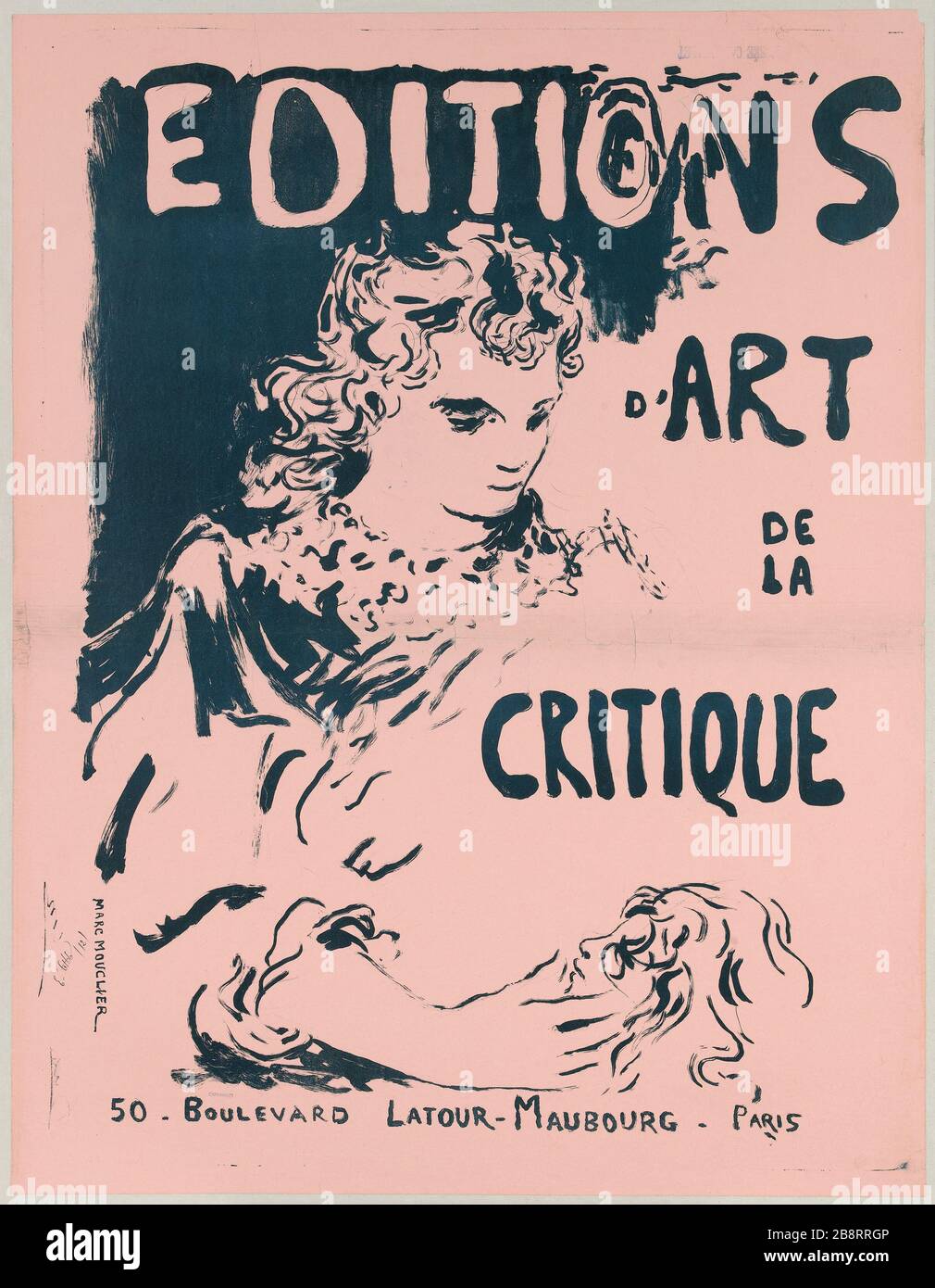 AUSGABEN VON KUNSTKRITIKERN Marc Mouclier. 'Editions d'Art de la Critique'. Lithographie, 1890-1900. Paris, musée Carnavalet. Stockfoto