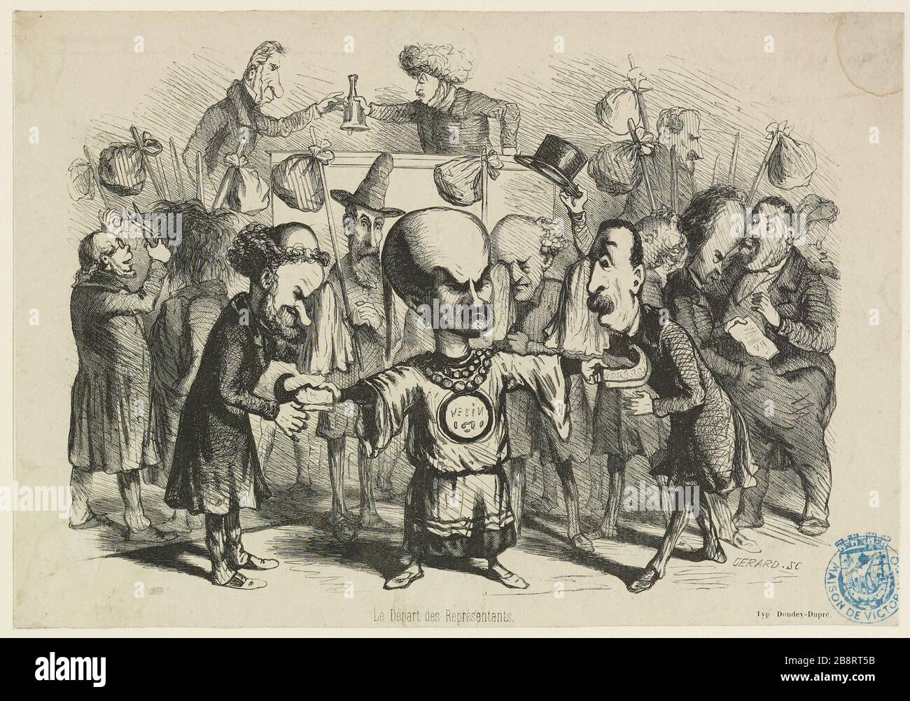 Das Ausscheiden von Vertretern. Stockfoto