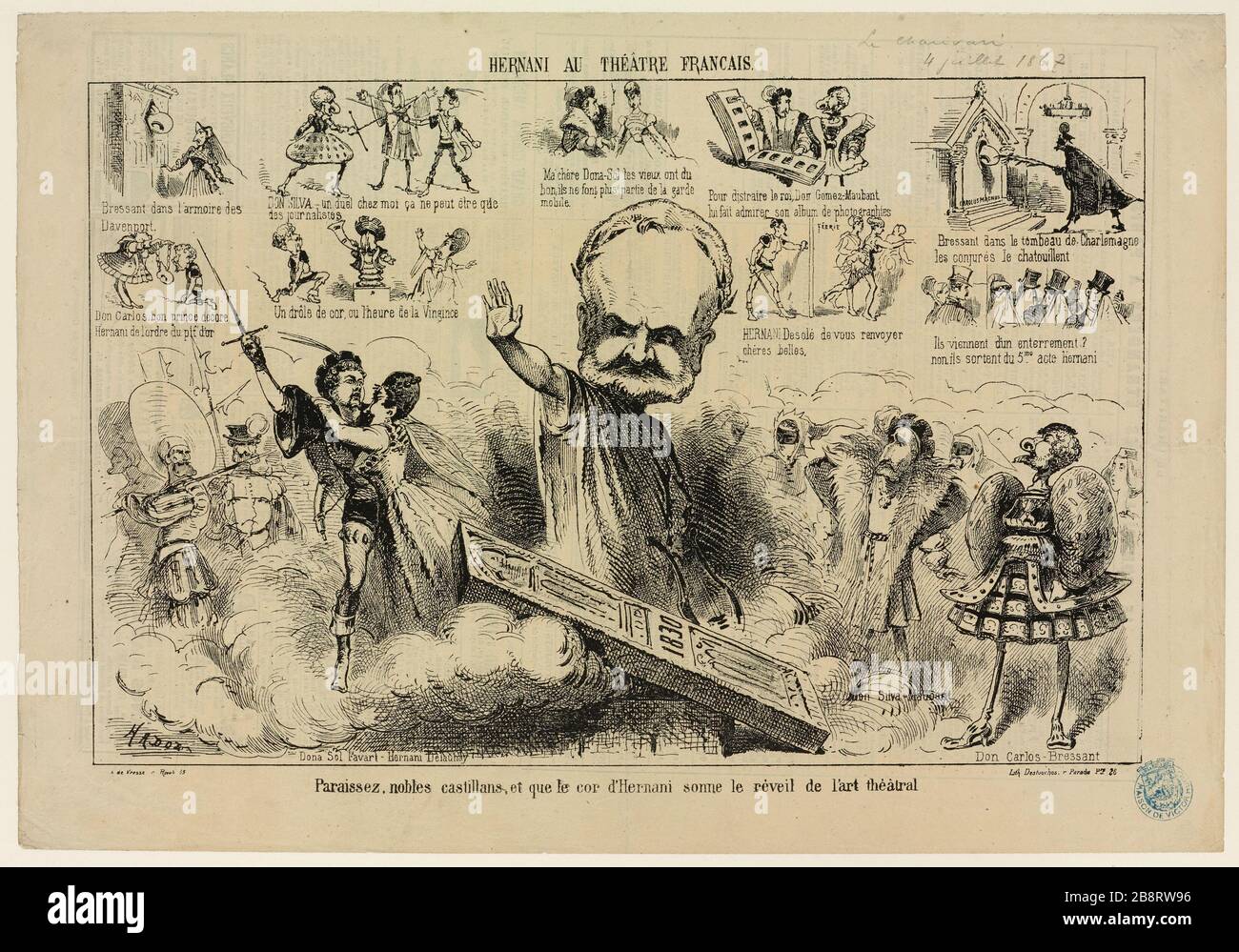 Hernani im französischen Theater Stockfoto