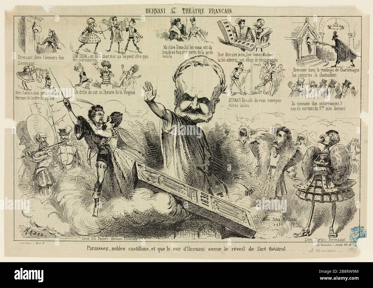 Hernani im französischen Theater Stockfoto