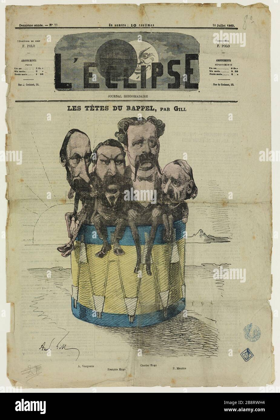 Der Rückruf von Köpfen Stockfoto