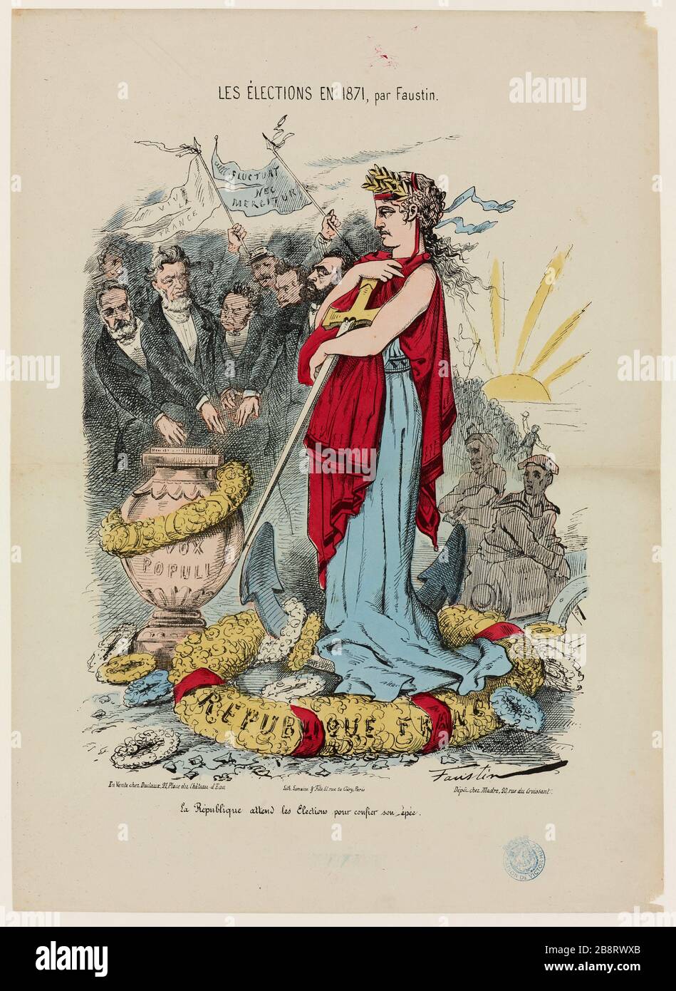 Wahlen im Jahr 1871 Stockfoto