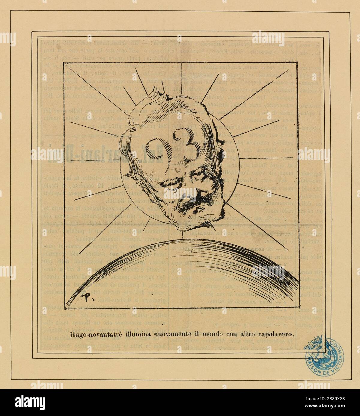 Hugo neunzig beleuchtet die Welt wieder mit einem weiteren Meisterwerk Stockfoto