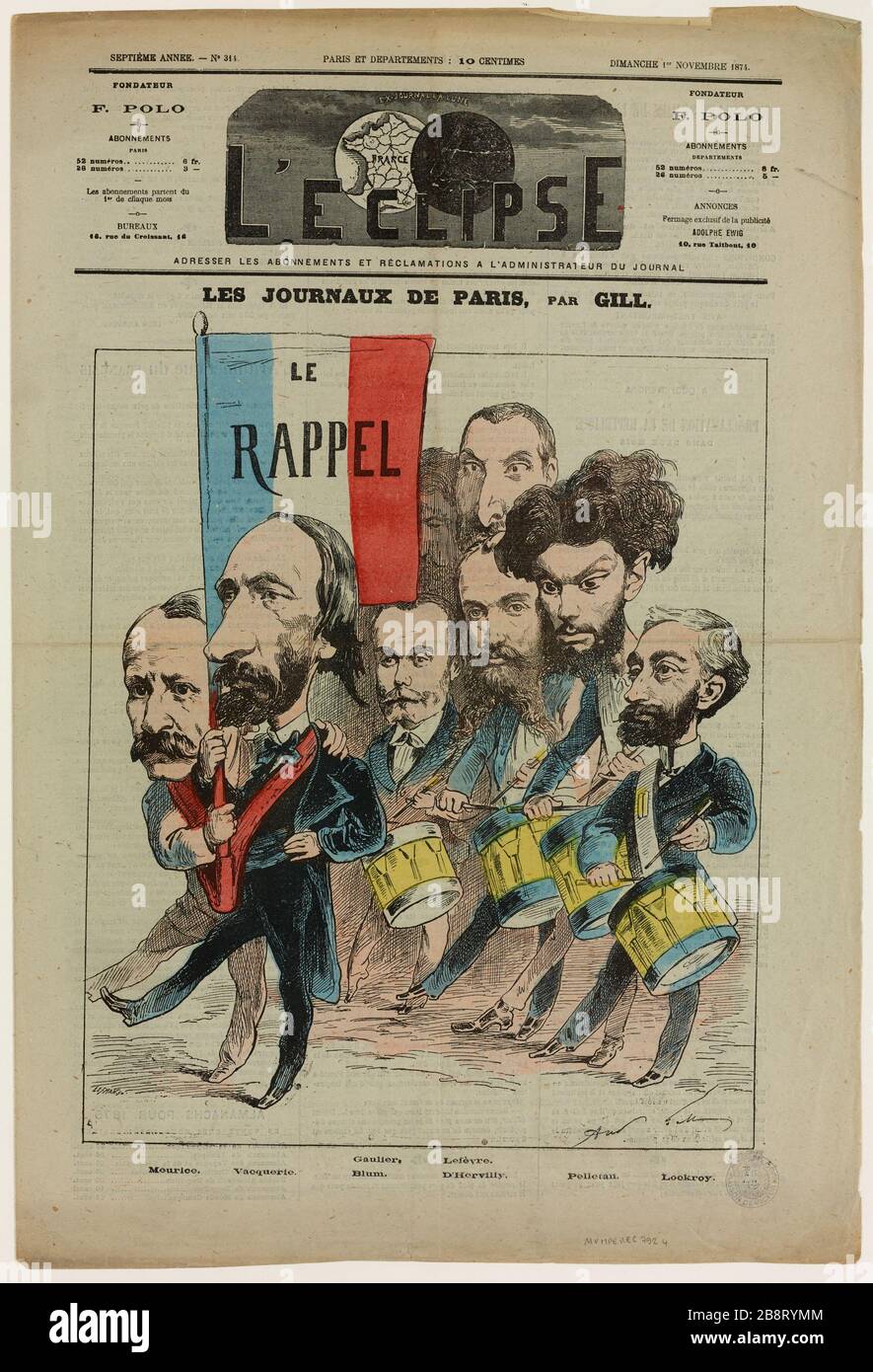 Die Journale von Paris Stockfoto