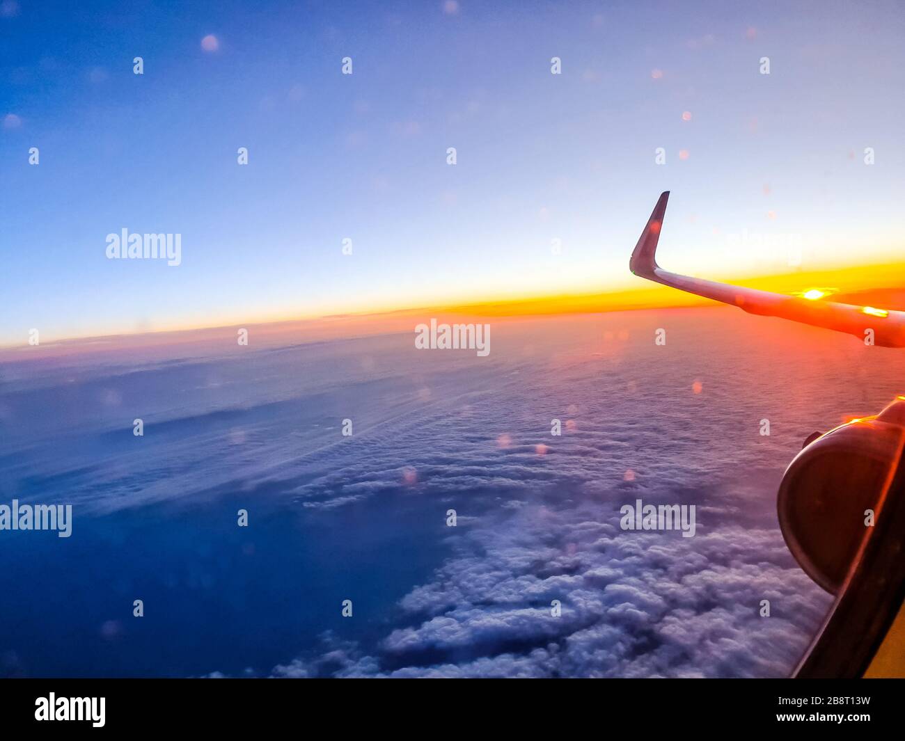 Sonnenuntergang über Island Stockfoto