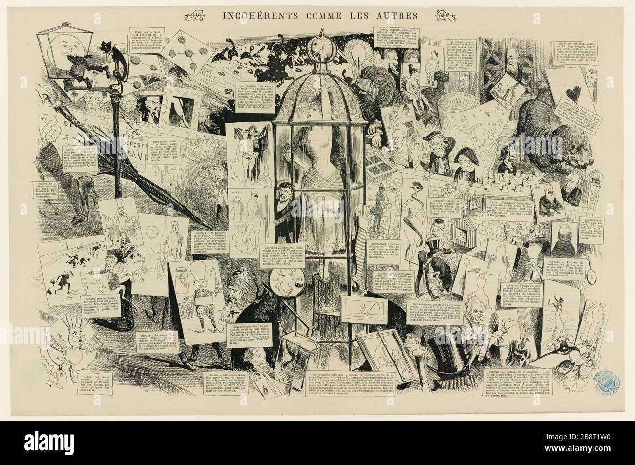 Das Pariser Leben, 6. November 1886 Stockfoto