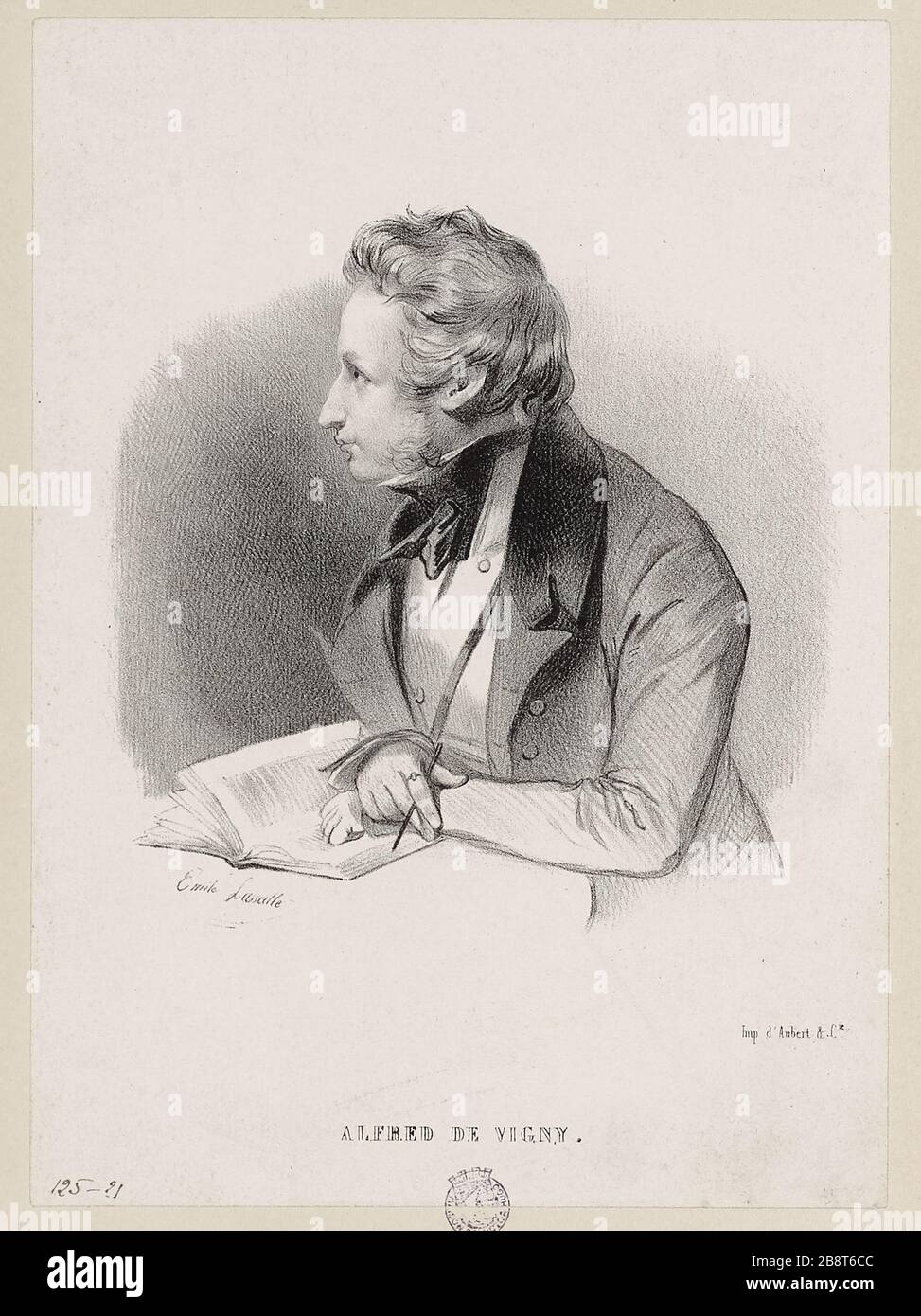 Alfred de Vigny Stockfoto