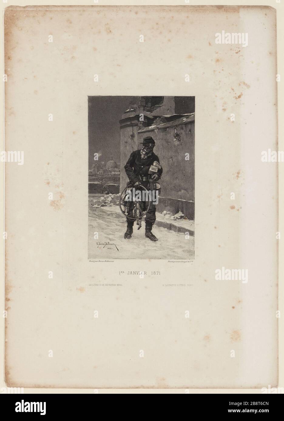 Januar 1871 [das Jahr schrecklich, im Januar 1871, ich] Stockfoto