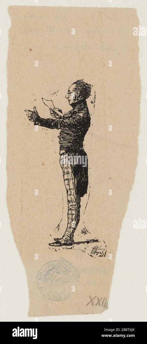 [Der letzte Tag eines Verurteilten] der elegische Dichter Stockfoto