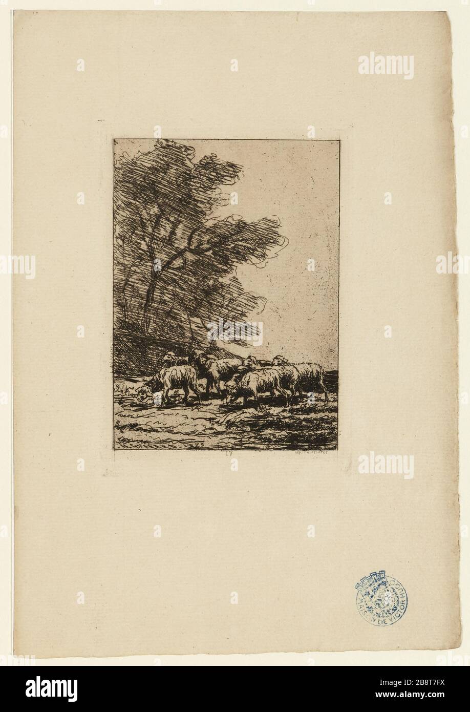 Die Strafe, IV, X, Aube Stockfoto