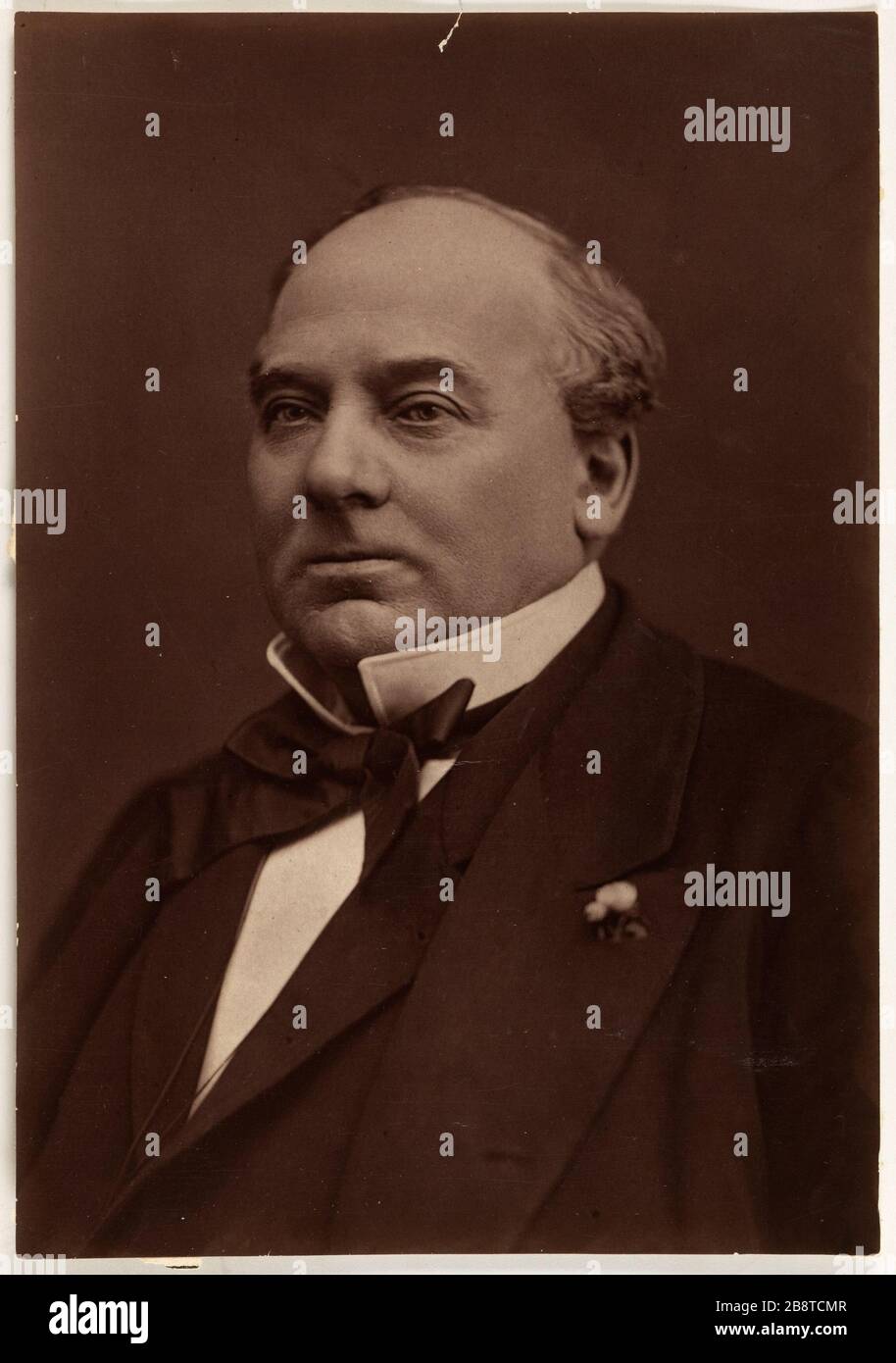 Portrait von Pierre Jean Leopold-Barre (1819-1899), Schauspieler Bacard, Louis. 'Portrait de Léopold Pierre Jean, dit Léopold Barré (1819-1899), acteur'. Photoglyptie. Paris, musée Carnavalet. Stockfoto