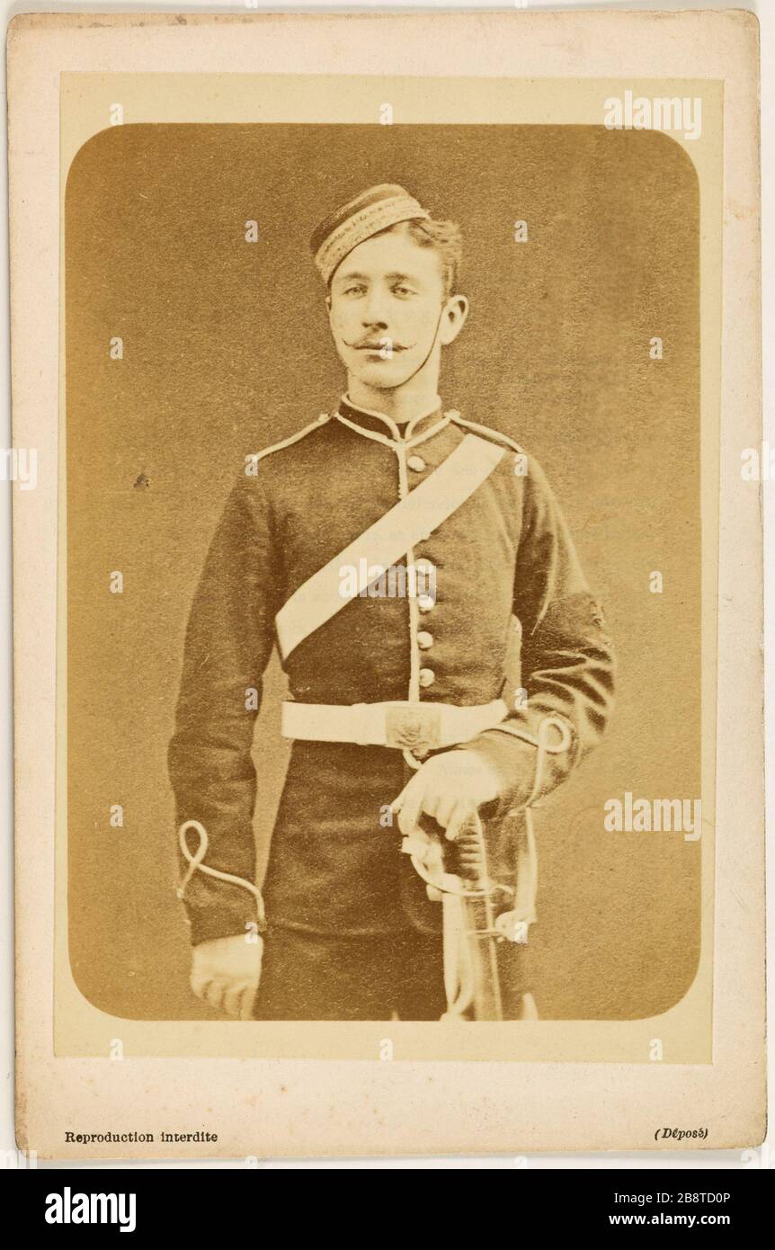 Porträt Bonapartes (Eugene Louis Jean Joseph), 1856-1879, des Crown Prince Appert, Ernest Charles. "Portrait de Bonaparte (Eugène, Louis, Jean, Joseph), 1856-1879, Fürst impérial". Tirage sur Papier albuminé. Entre 1860-et 1879. Paris, musée Carnavalet. Stockfoto