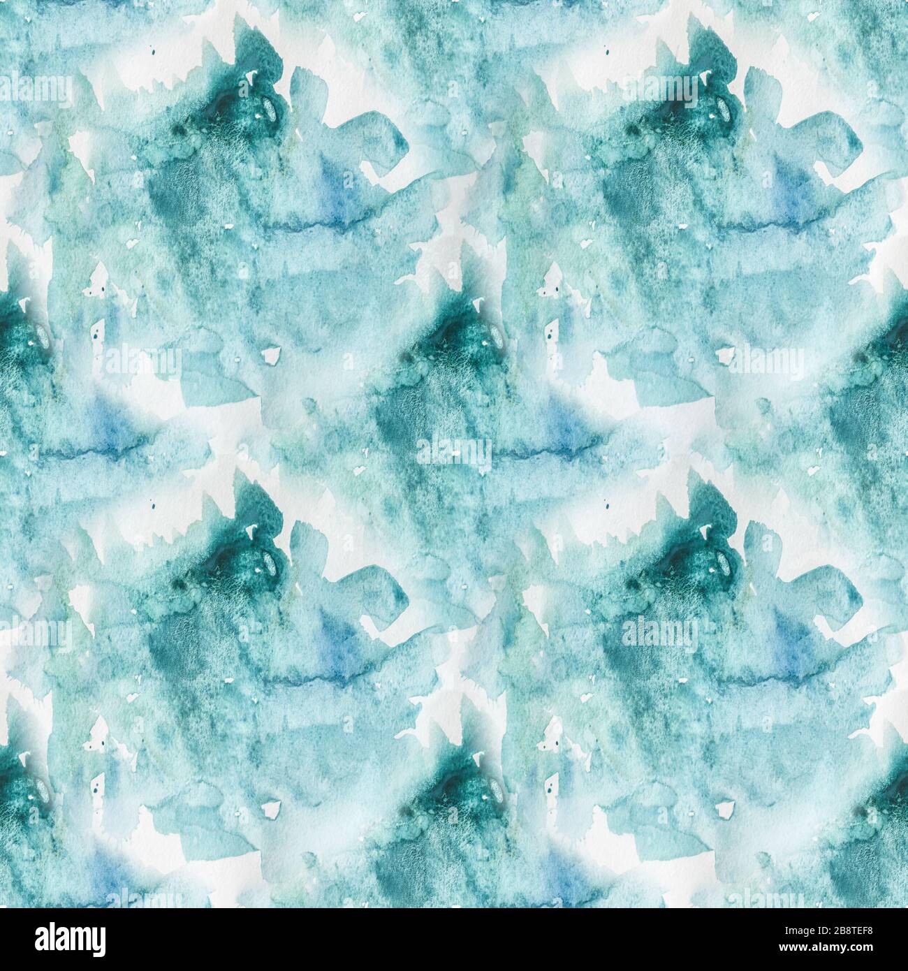 Nahtlose elegante Aquarell geometrische Muster. Abstrakte Farbe kaleidoskopische Hintergrund. Symmetrische Tribal Muster. Detaillierte Mosaik Design mit gemischten el Stockfoto