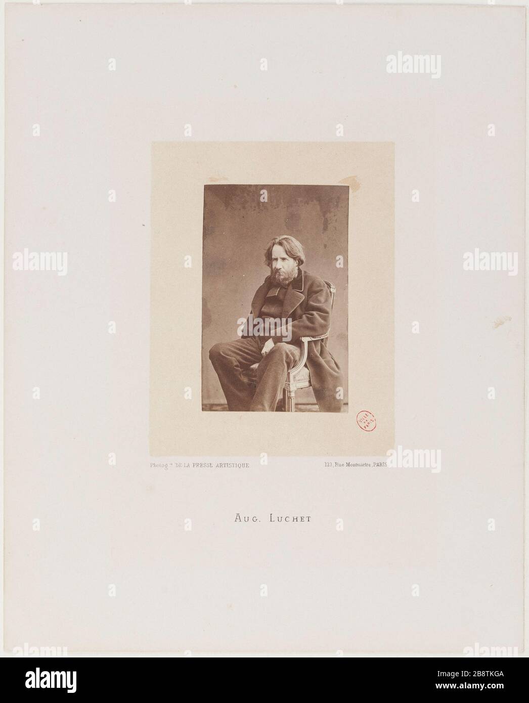 Porträt von Auguste Luchet, (18091872), Schriftsteller Porträt d