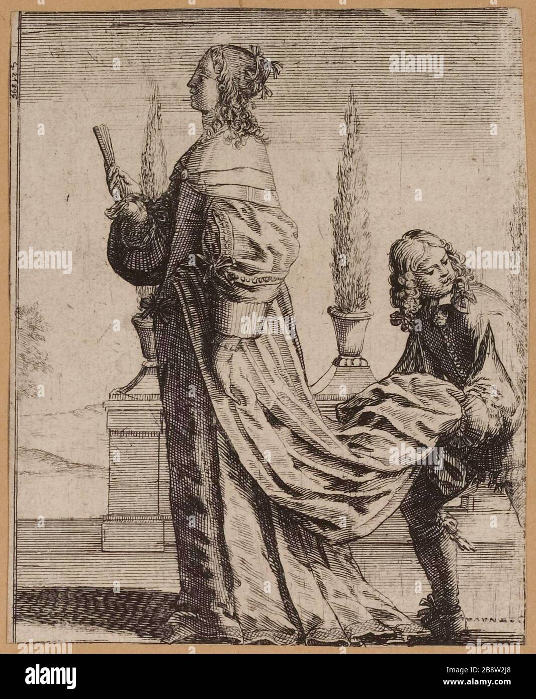 Frau mit Qualitätsseite Stockfoto