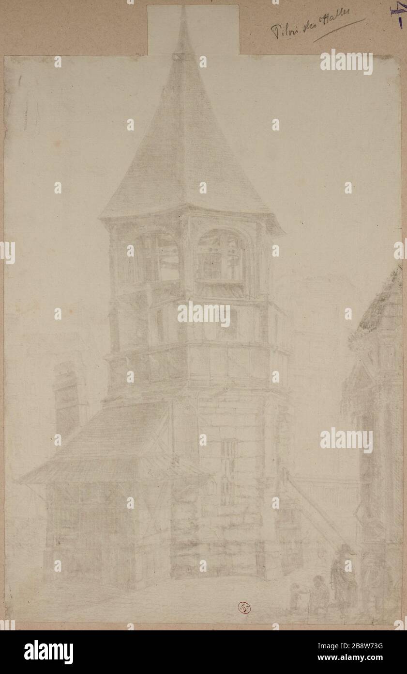 Der Pranger des Halles Stockfoto