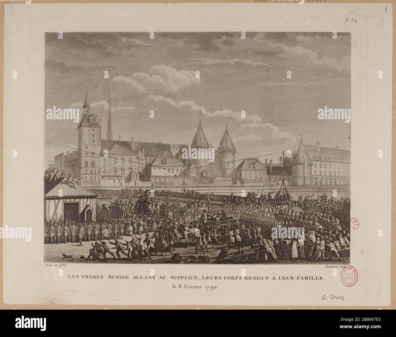 Die Brüder Agasse Weg zur Hinrichtung, ihre Körper kehrten in Familien zurück. / 8. Februar 2008. Stockfoto