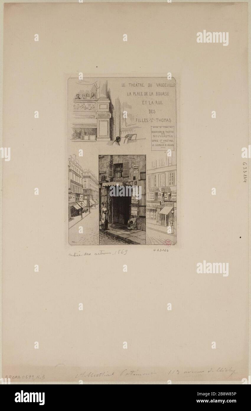 Vaudeville Theatre; Einstiegsspieler Stockfoto