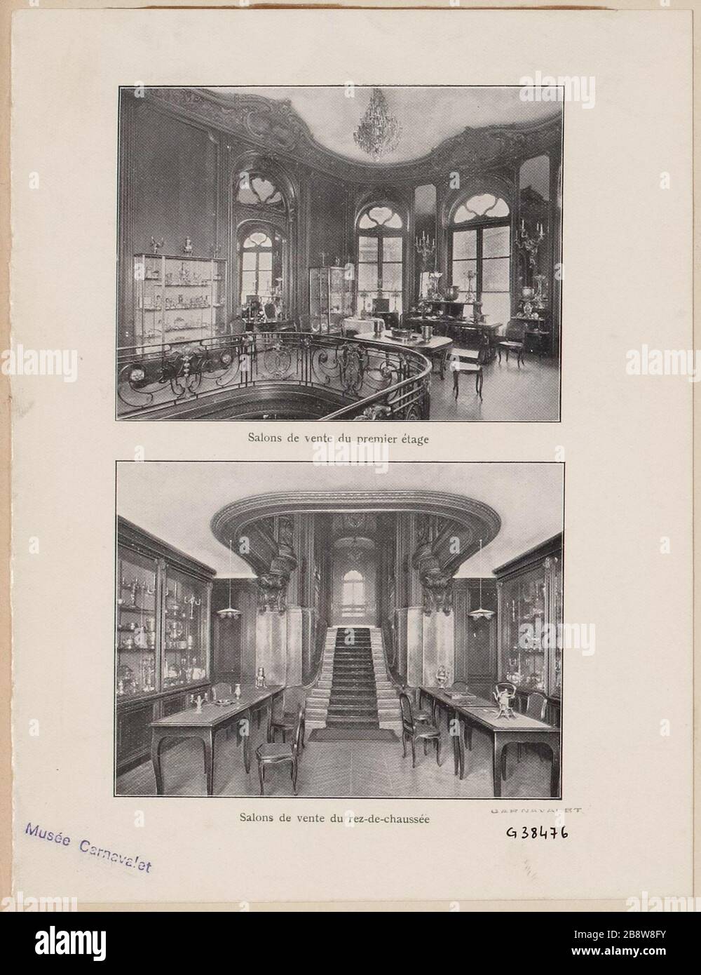 Messen, die die erste Etage/Ausstellungsräume im Erdgeschoss verkaufen Stockfoto